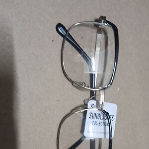 Gold and Black Square Glasses